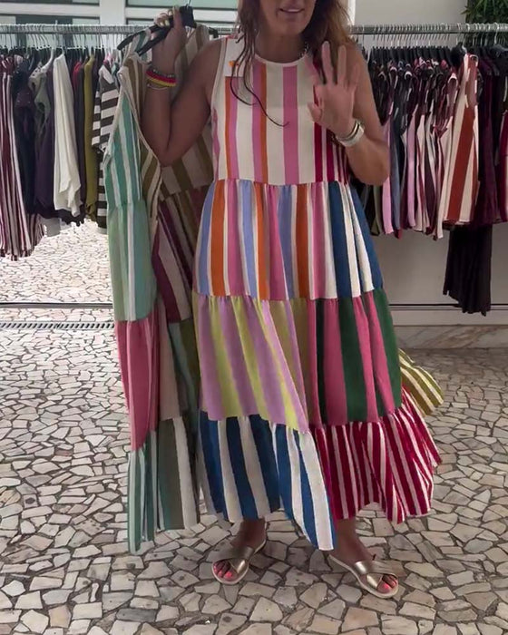 Kleid Ärmellos Rundhals