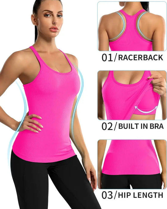 Tanktop Mit Eingebautem Bh Und Racerback