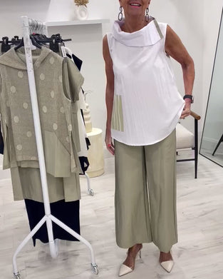 Anzug Ärmellos Breiter Kragen Modisch