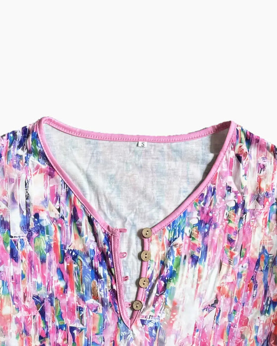 Bluse bunt bedruckt modisch Streetstyle