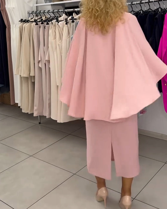 Kleid Fashionabler Runder Hals Elegant