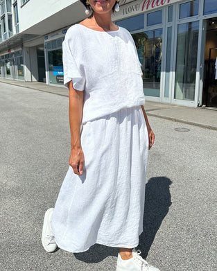 Set Einfarbig Baumwolle Und Leinen Casual"