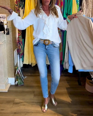 Designer-Rüschenblusen für Damen