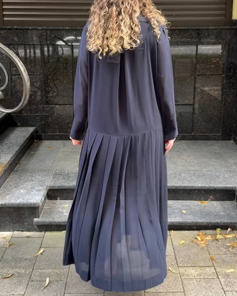 Set Slip Plissiert Kleid