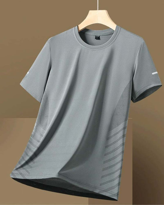 T-Shirt Herren Seitenstreifen Eisseide