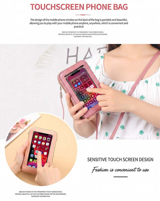 Unifarbene Mode Crossbody Telefon Tasche
