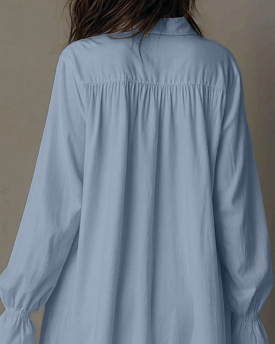 Kleid Mit Spitzeneinsätzen Und Puffärmeln