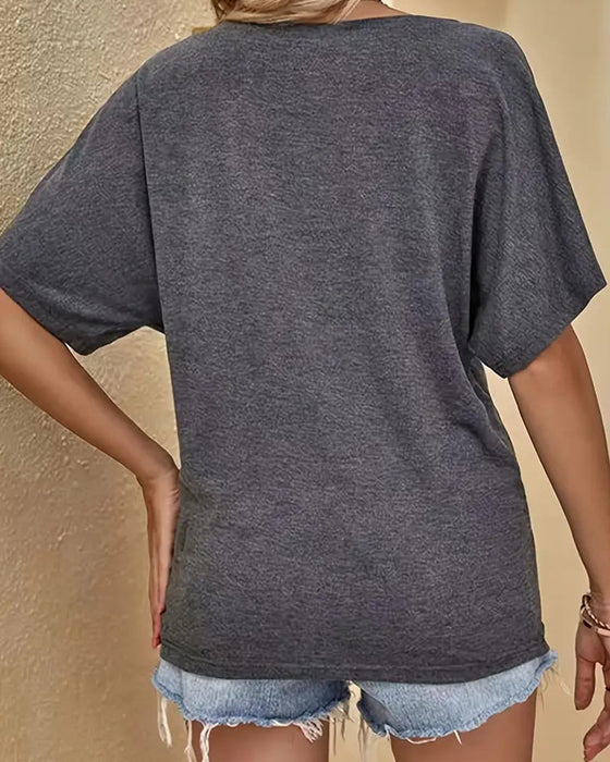 T-Shirt Uni Locker Fledermausärmel