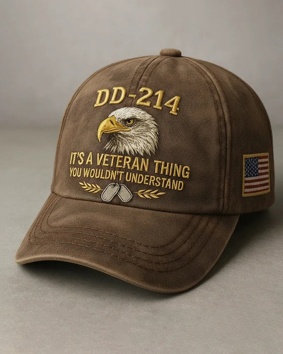 Mütze DD-214 Veteran 3D-Bestickt