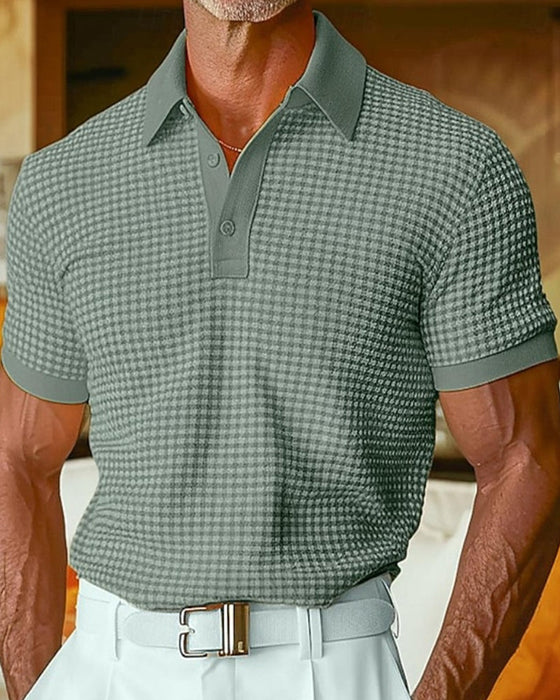T-Shirts Revers Knopf Kurzarm Polo