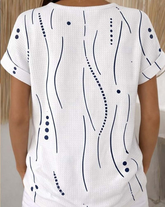 T-Shirt Rundhals Kurzarm