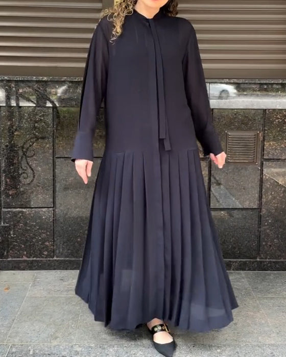 Set Slip Plissiert Kleid