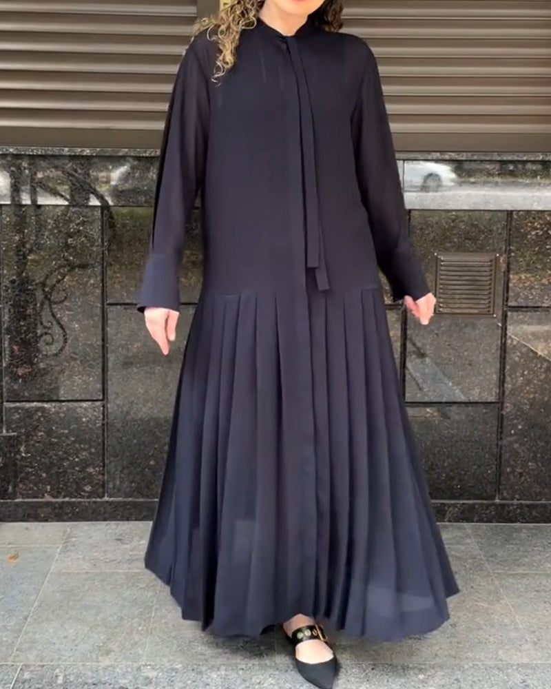 Set Slip Plissiert Kleid