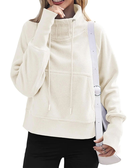 Sweatshirt Lässig Kordelzug Pullover