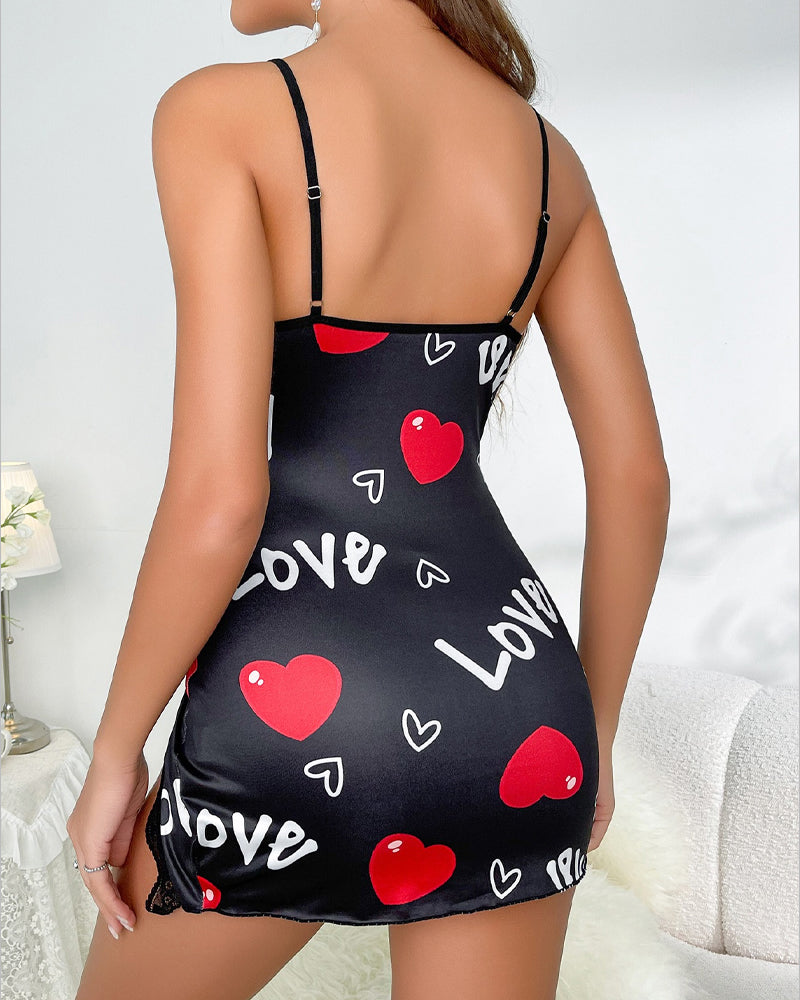 Kleid Sexy Spaghetti‑Träger Schlaf