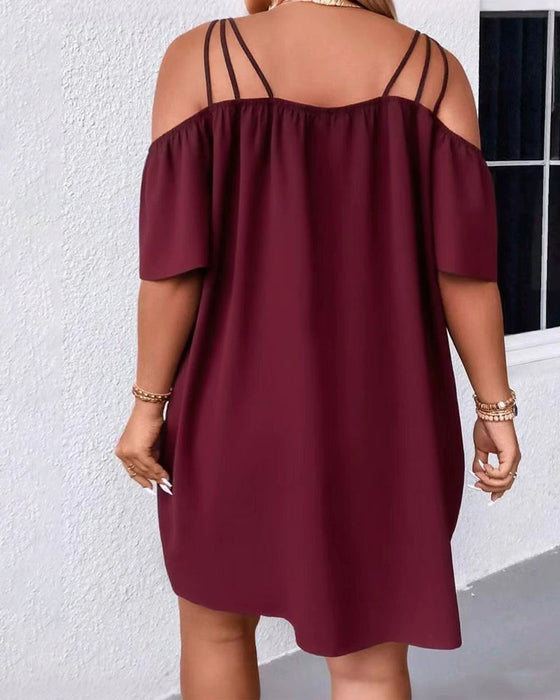 Kleid Stilvoll Off-Shoulder Träger