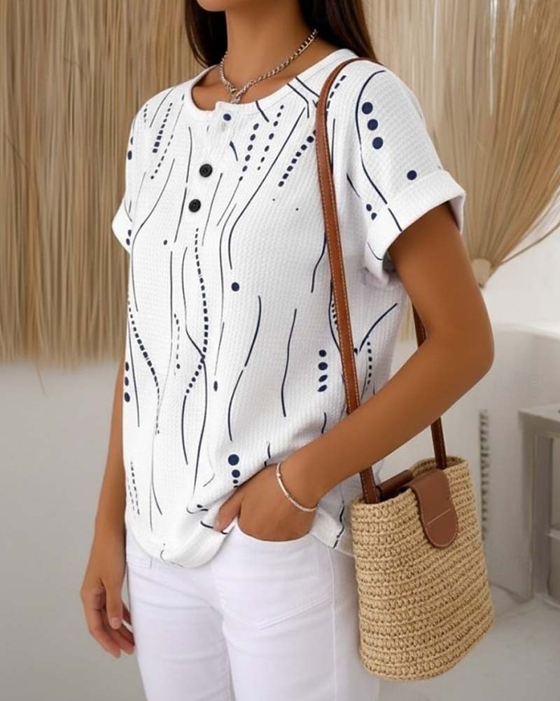 T-Shirt Rundhals Kurzarm