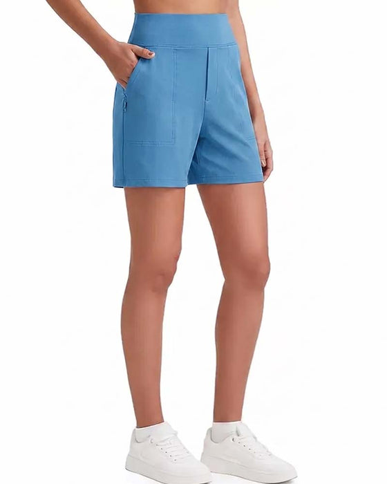 Shorts Hohe Taille Sportlich Laufen