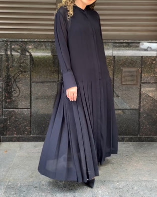 Set Slip Plissiert Kleid