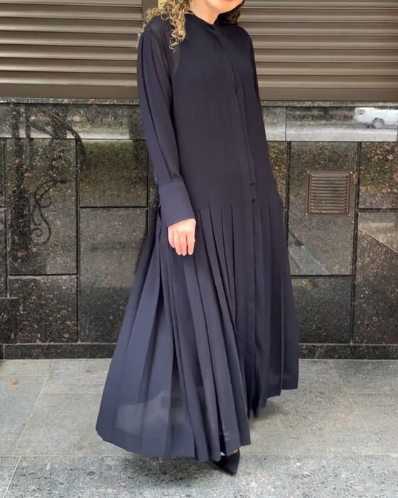 Set Slip Plissiert Kleid