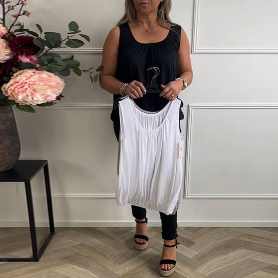 Tanktop Eingebauter Bh U-Ausschnitt Casual