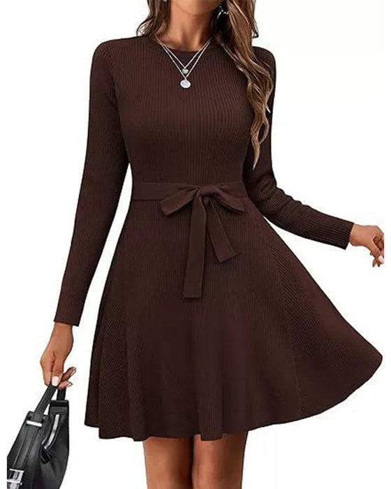 Kleid Langarm Bindung
