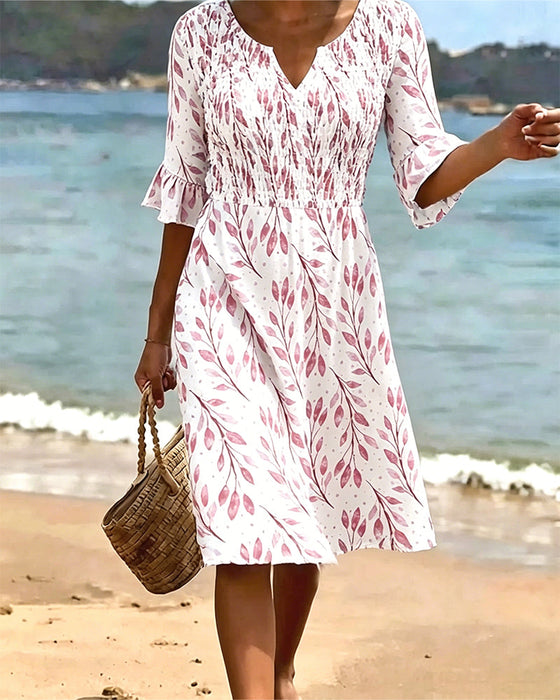 Kleid Halbarm Gedruckt