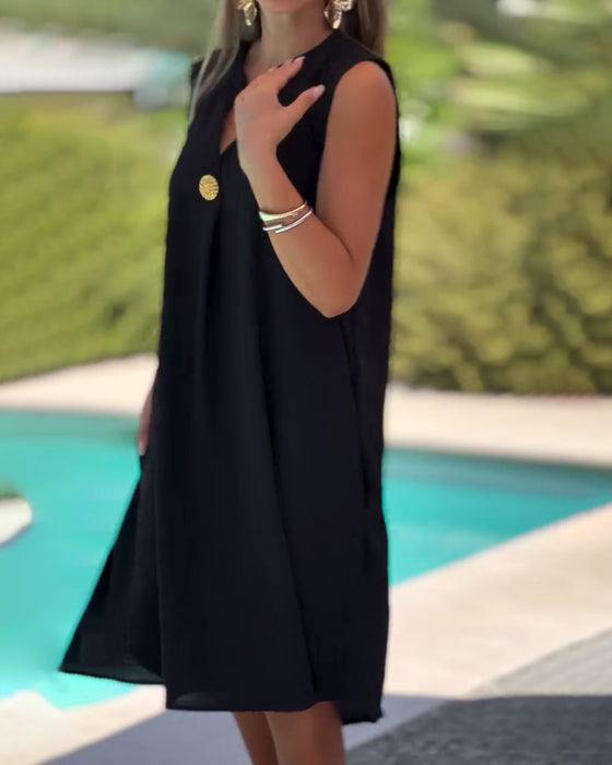 Kleid Ärmellos Casual