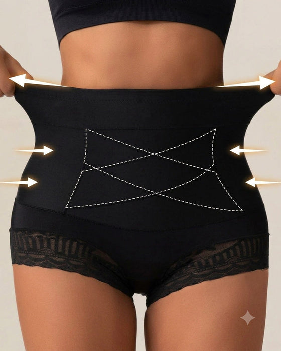 Damen-Shapewear-Slips Mit Kreuz-Bauchkontrolle