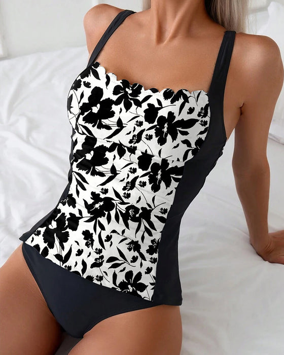 Tankini rückenfrei bedruckt