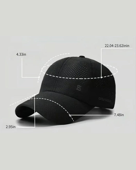 ☀️ Atmungsaktive Kühle Perforierte Baseballkappe | Leichte Sonnenschutzmütze