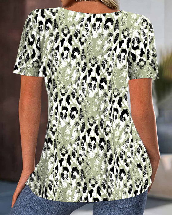 T-Shirt Rundhals Kurzarm Bedruckt