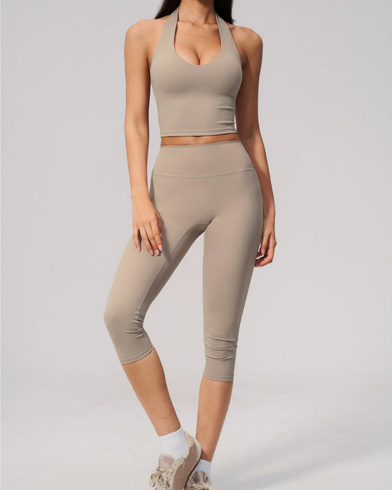 Leggings Yoga Hohe Taille Mittel