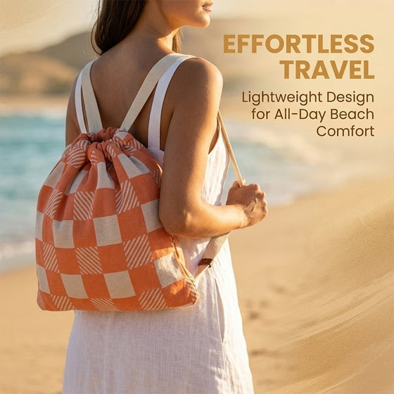 2-In-1 Konvertierbare Strandtuch-Tasche