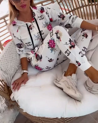 Zweiteilige Sets mit lässigem Blumendruck