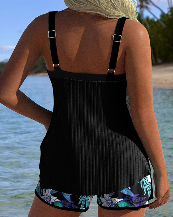 Badeanzug Trägerlos Bedruckte Strandshorts