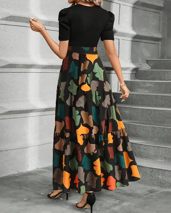Kleid modisch und elegant bedruckt