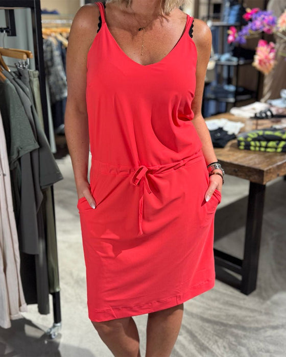 Kleid Lässig Träger