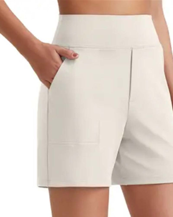 Shorts Hohe Taille Sportlich Laufen