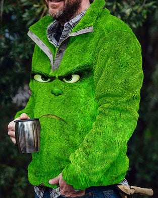 Lässiges Sweatshirt mit lustigem Weihnachts-Print für Herren