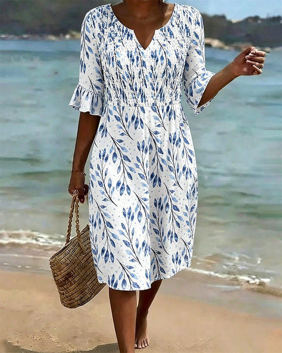 Kleid Halbarm Gedruckt