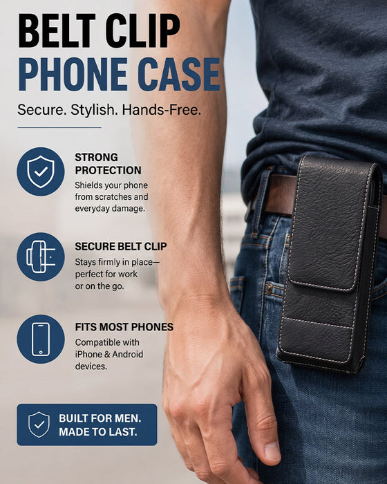 🔥 Gürteltasche Handy-Holster 📱 Mehrfachtasche Lederholster Mit Kartenhalter