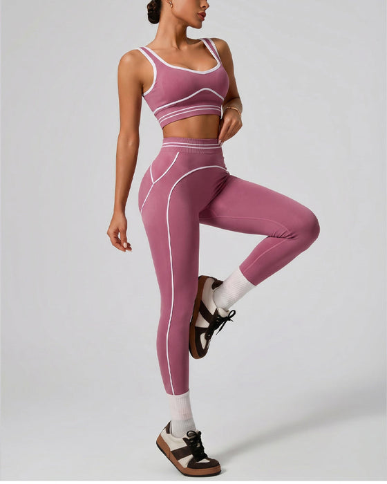 Set Sport Tank Hohe Taille Yoga