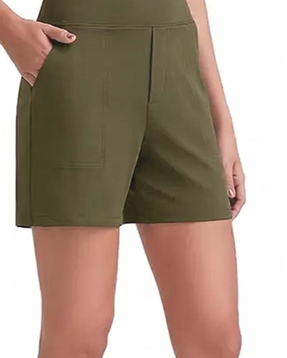 Shorts Hohe Taille Sportlich Laufen