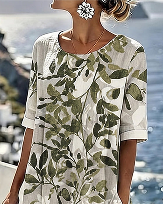 Kleid Gedruckt Shift