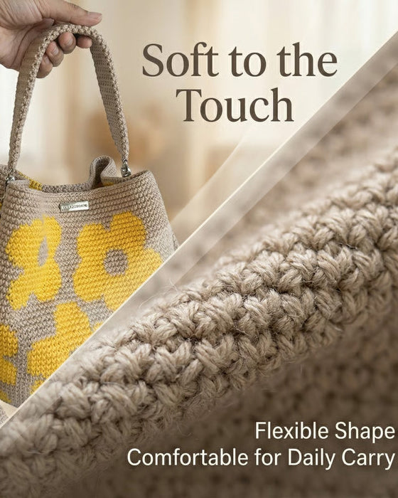 Tasche Gehäkelte Blume Tote