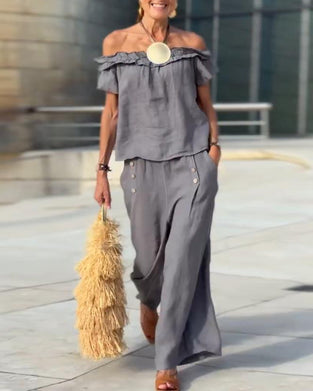 Elegantes Set Mit Off-the-Shoulder
