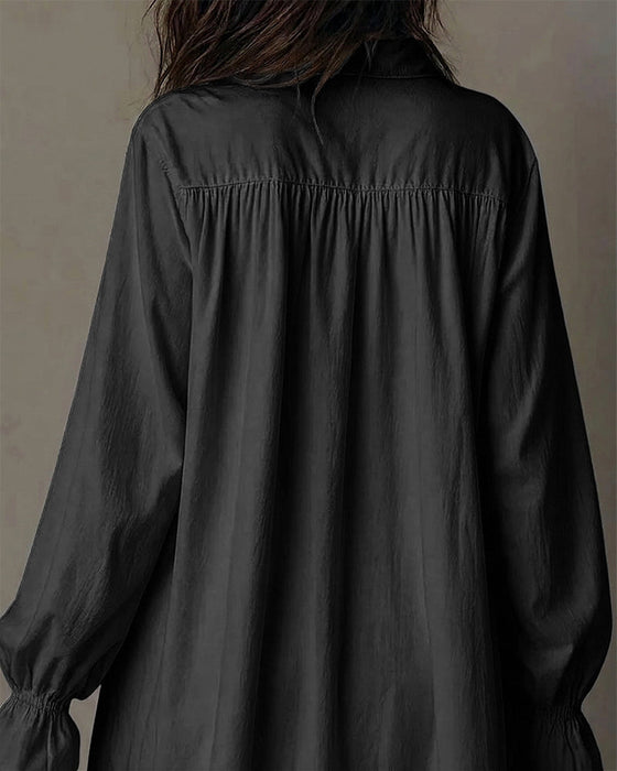 Kleid Mit Spitzeneinsätzen Und Puffärmeln