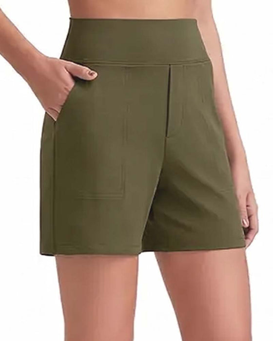 Shorts Hohe Taille Sportlich Laufen