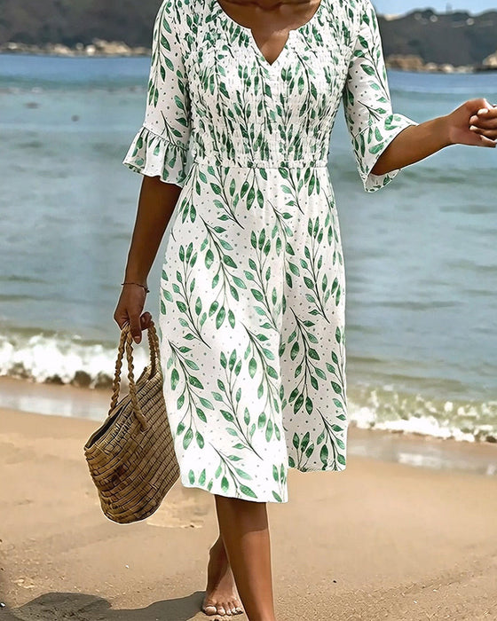 Kleid Halbarm Gedruckt